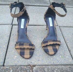 Antonio Melani x Courtney Grow Sam Plaid  Ankle Strap Heels, Size: 8